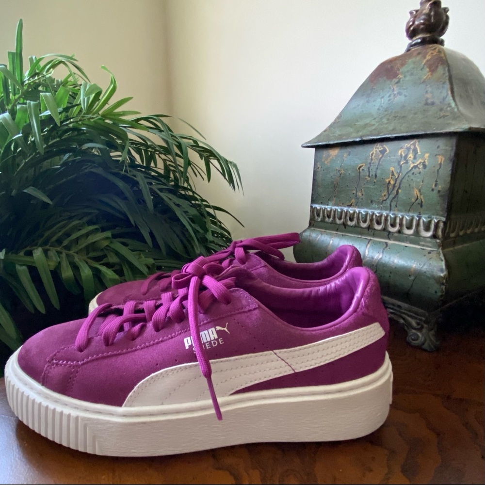 Puma Purple Platform Sneakers
